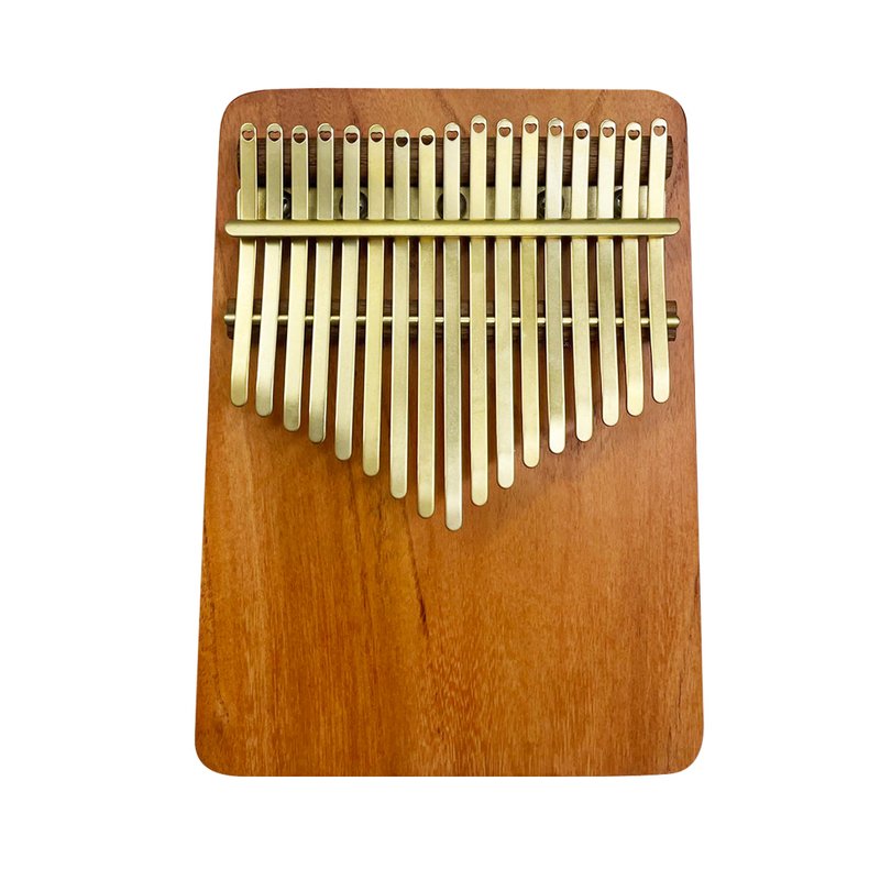 櫸木板式實木搭配鍍鈦金鋼片 板式卡林巴琴 拇指琴 鍍鈦 — 三峽鼓 / 打擊