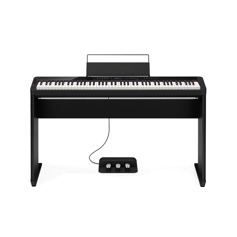 Casio 【CASIO】卡西歐 PX-S3000 世界最輕薄時尚數位鋼琴/電鋼琴 含原廠腳架 三音踏板 琴袋組 黑色 — 三峽電鋼琴 / 鍵盤