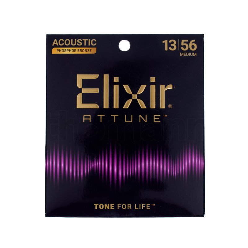 Elixir 民謠吉他弦 Elixir ATTUNE 磷青銅 13-56｜EXXF-21102｜MEDIUM 高張力厚聲款 — 三峽木吉他 / 民謠吉他