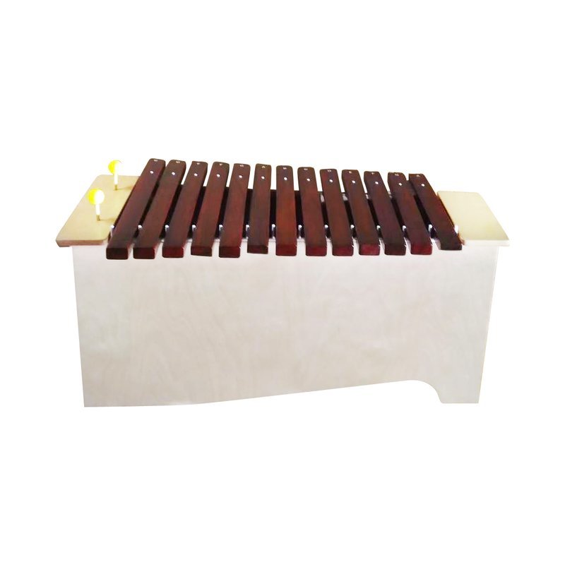 【台灣製造】13音箱型低音木琴 附槌棒 音箱型桌上木琴 節奏樂器 幼兒音樂 — 三峽鼓 / 打擊