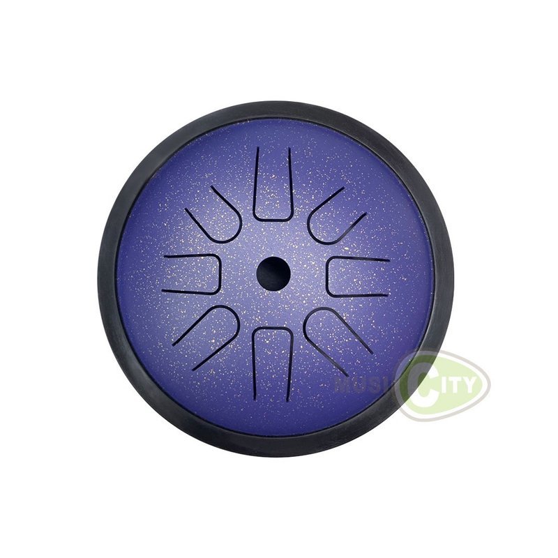 魯儒 6寸 8音 D調 高音鼓 伴侶鼓 空靈鼓 療癒樂器 碟型 正版(贈精美禮盒/鼓棒)斑點紫 — 三峽鼓 / 打擊