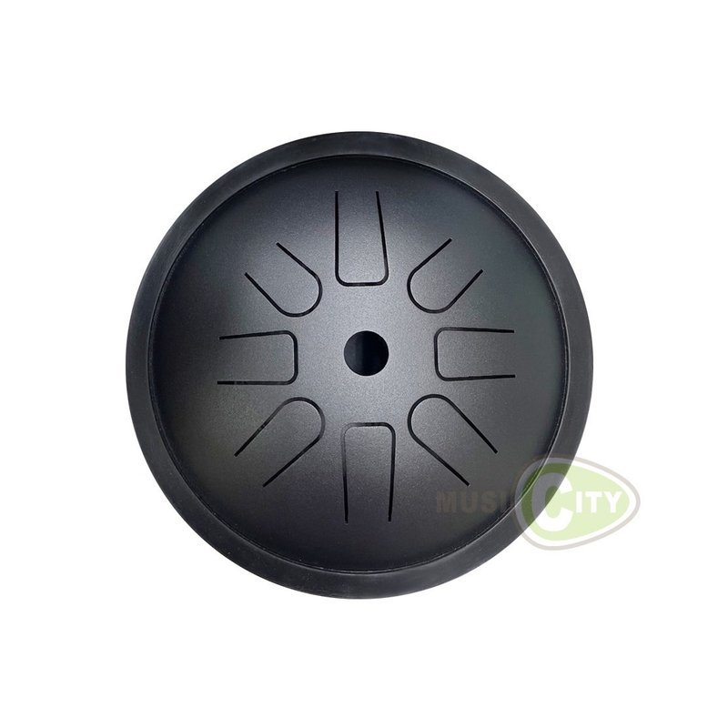 魯儒 6寸 8音 D調 高音鼓 伴侶鼓 空靈鼓 療癒樂器 碟型 正版(贈精美禮盒/鼓棒)墨黑 — 三峽鼓 / 打擊