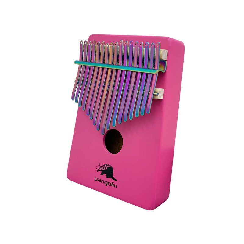 【Limited Product】~Non-Wasting Series~MIT Shock Pink Box-type Kalimba/Thumb Piano with PVD Kalimba Keys — 三峽鍵盤 / 鋼琴