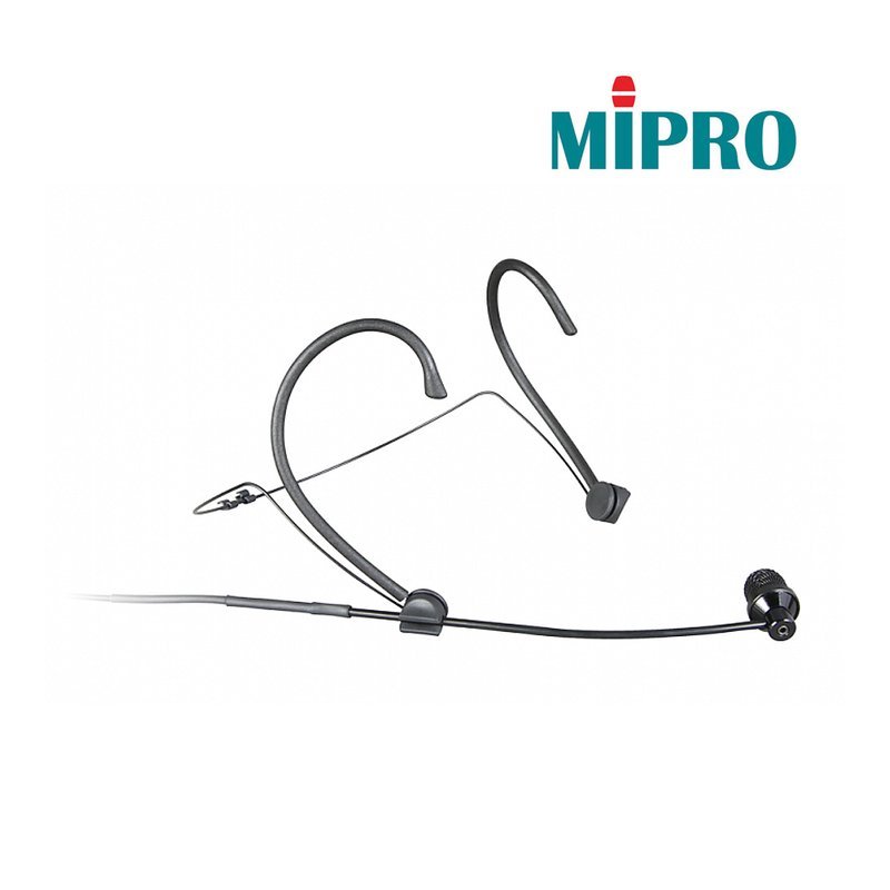 MIPRO 【MIPRO】MU-101 單指向性頭戴式麥克風 導覽系統專用 耳掛式麥克風 — 三峽麥克風