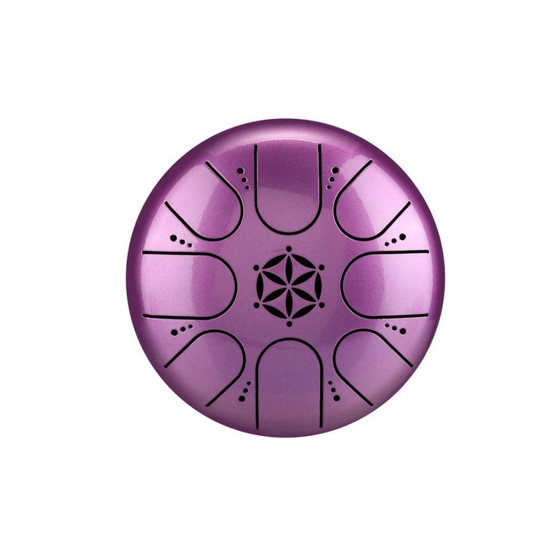 Hluru 魯儒 生命之花 空靈鼓 Mini鼓 ED3鋼材 5吋8音C調 鳶尾紫 — 三峽配件 / 週邊