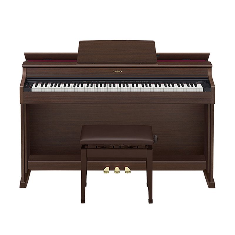 Casio 【CASIO電鋼琴】AP-470 88鍵滑蓋式數位鋼琴/電鋼琴 (棕色) — 三峽電鋼琴 / 鍵盤