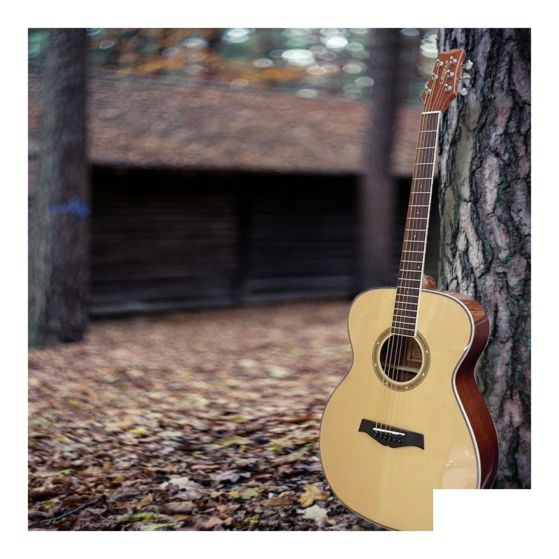 LEGPAP LEGPAP AH-OM18NA 41吋 民謠吉他 合板吉他 OM桶 斜面設計 — 三峽木吉他 / 民謠吉他