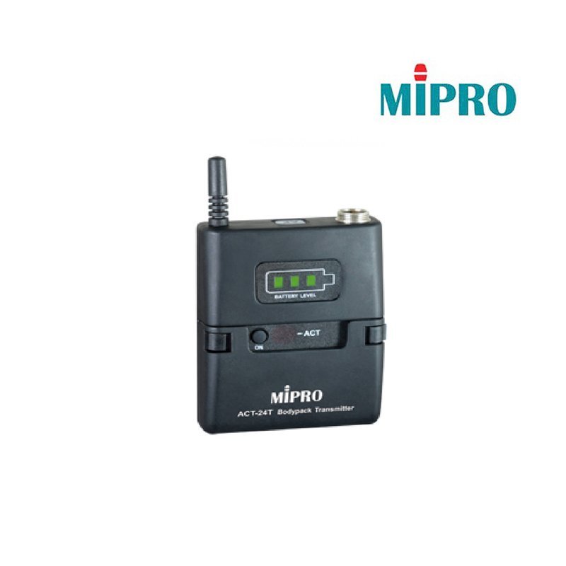 MIPRO 【MIPRO】ACT-24T 2.4 GHz數位(ISM)佩戴式發射器 — 三峽配件 / 週邊