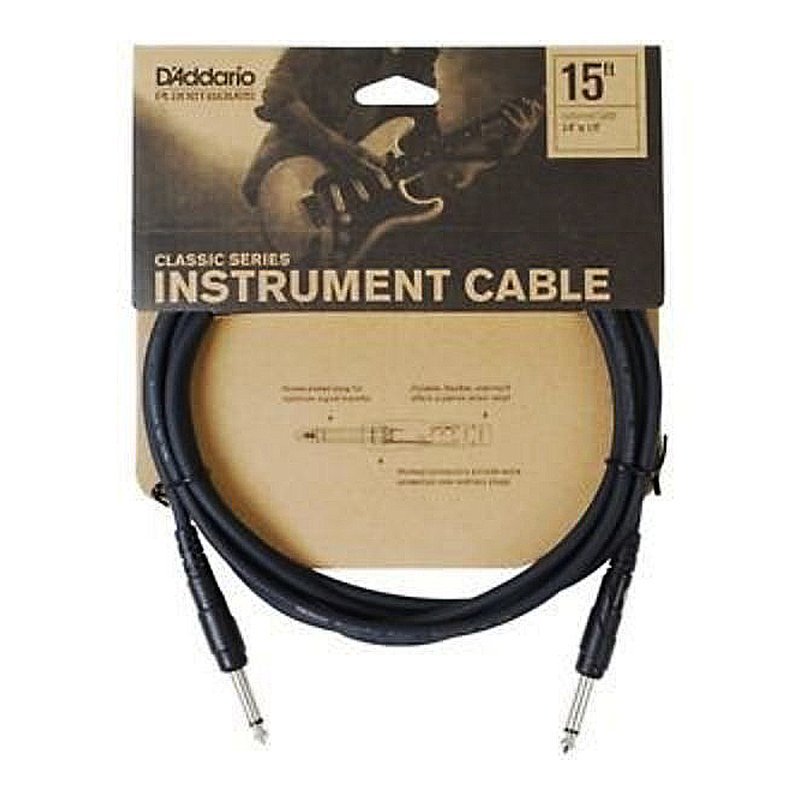 Planet Waves Planet Waves 經典系列導線 雙直頭 PW-CGT-15 樂器導線 — 三峽導線