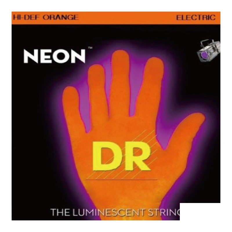 吉他弦-DR 吉他弦-DR NEON NOE-9(09-42) 電吉他弦 螢光包膜弦 橘色 — 三峽木吉他 / 民謠吉他