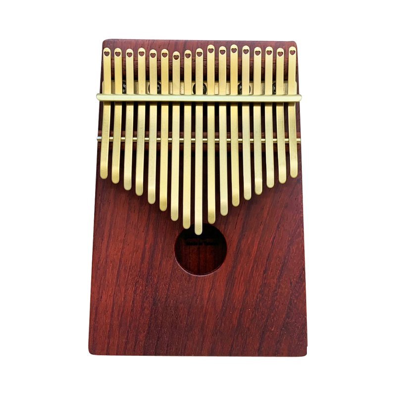 【數量有限售完停產】非洲酸枝(紅壇)搭配PVD鍍鈦鋼片-鍍鈦金 箱式實木卡林巴琴 拇指琴 — 三峽鼓 / 打擊