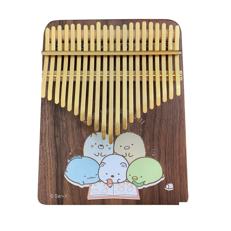 Sumikkogurashi-Single Pattern Colored 21 Keys Walnut Kalimba Sumikkogurashi-Single Pattern Colored 21 Keys Walnut Kalimba / Golden Keys / Sumikko Gurashi Thumb Piano — 三峽電鋼琴 / 鍵盤