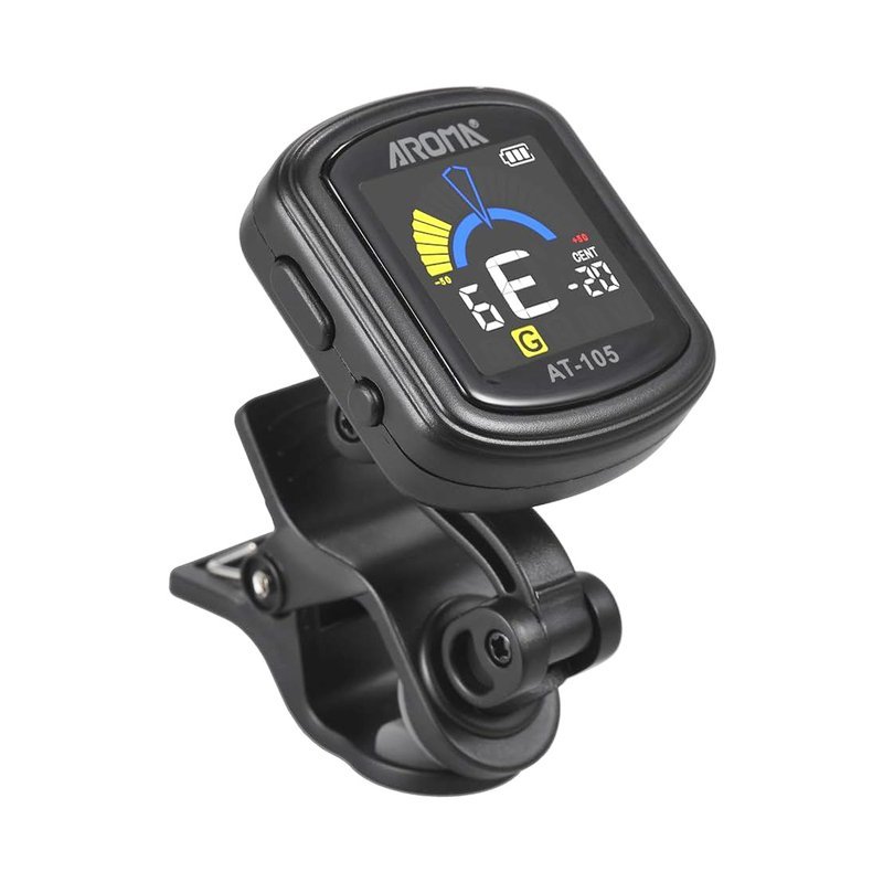 AROMA AROMA AT-105 充電式調音器 適用 吉他 貝斯 烏克麗麗 拇指琴 — 三峽烏克麗麗