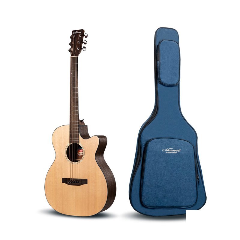 【Neowood】Shelling系列 SOMZC (OM桶/缺角) 附琴袋套裝組 — 三峽吉他 / Bass