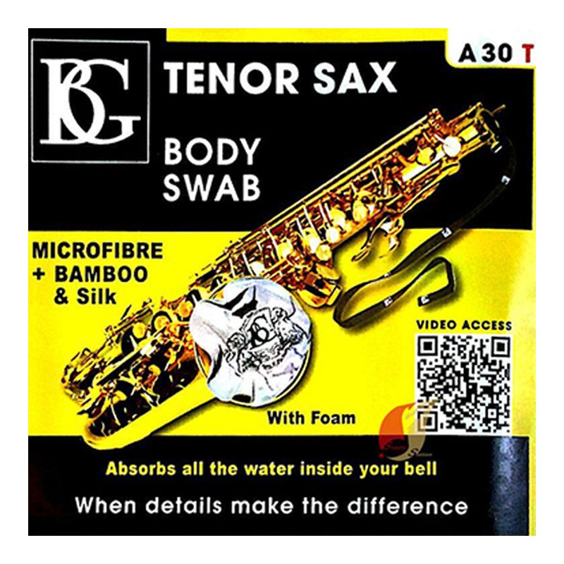 次中音薩克斯風通條布 BG A30T 超細纖維材質 可水洗 — 三峽銅管 / 管樂