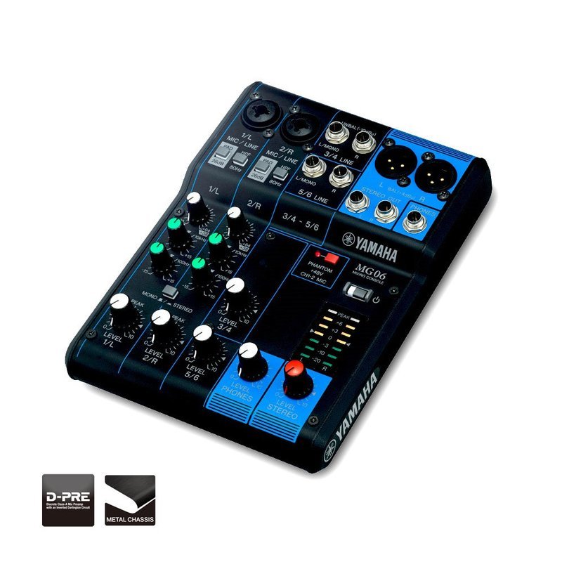 Yamaha 【YAMAHA】MG06X 類比混音機 混音座 混音器 — 三峽麥克風