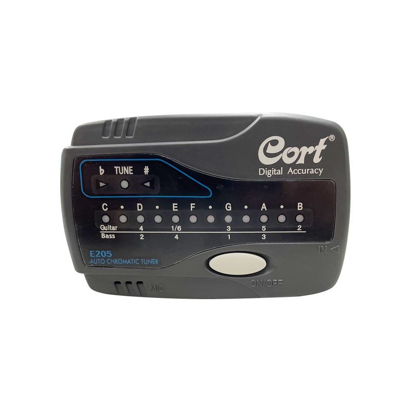 Cort Cort E205 調音器 燈光顯示 自動半音調音器 可調吉他/小提琴/二胡/烏克麗麗 — 三峽烏克麗麗