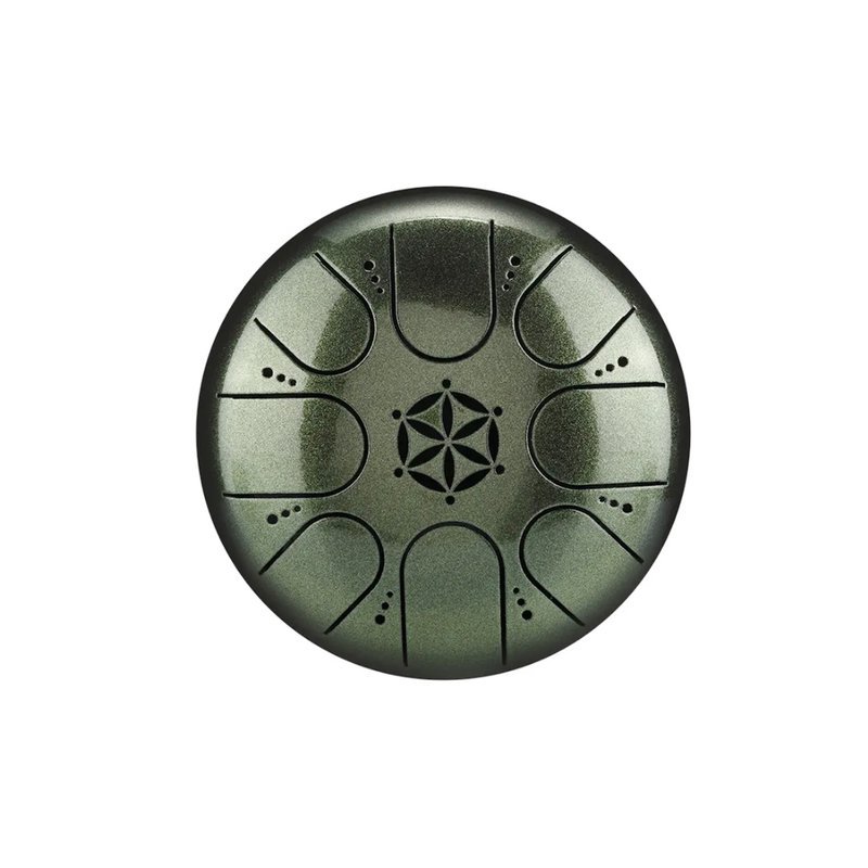 Hluru 魯儒 生命之花 空靈鼓 Mini鼓 ED3鋼材 5吋8音C調 歲月苔 — 三峽配件 / 週邊