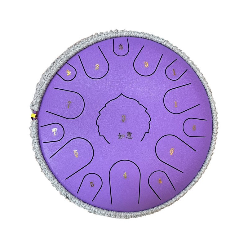 臺灣品牌 如意空靈鼓 鋼舌鼓 天鼓 14吋15音D調 紫 — 三峽配件 / 週邊