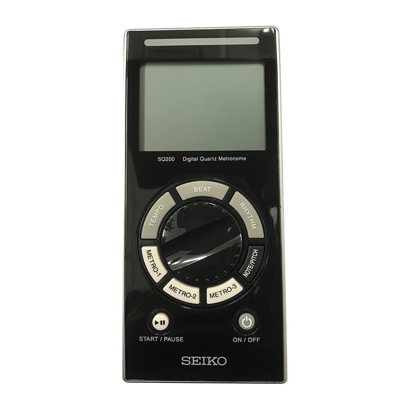 【SEIKO】SQ200石英式數位節拍器(黑色) — 三峽鼓 / 打擊