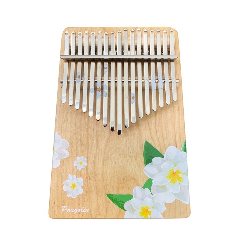 花的祝福 琴鍵琴身彩色印刷 樺木實木 梔子花 — 三峽鼓 / 打擊