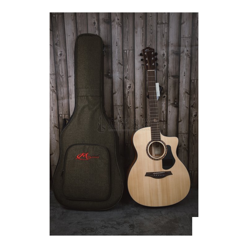 Mayson ALPHA 3 英格曼雲杉木 新款亮面漆 OM桶缺角 面單板木吉他 (附原廠厚袋、配件包) — 三峽吉他 / Bass