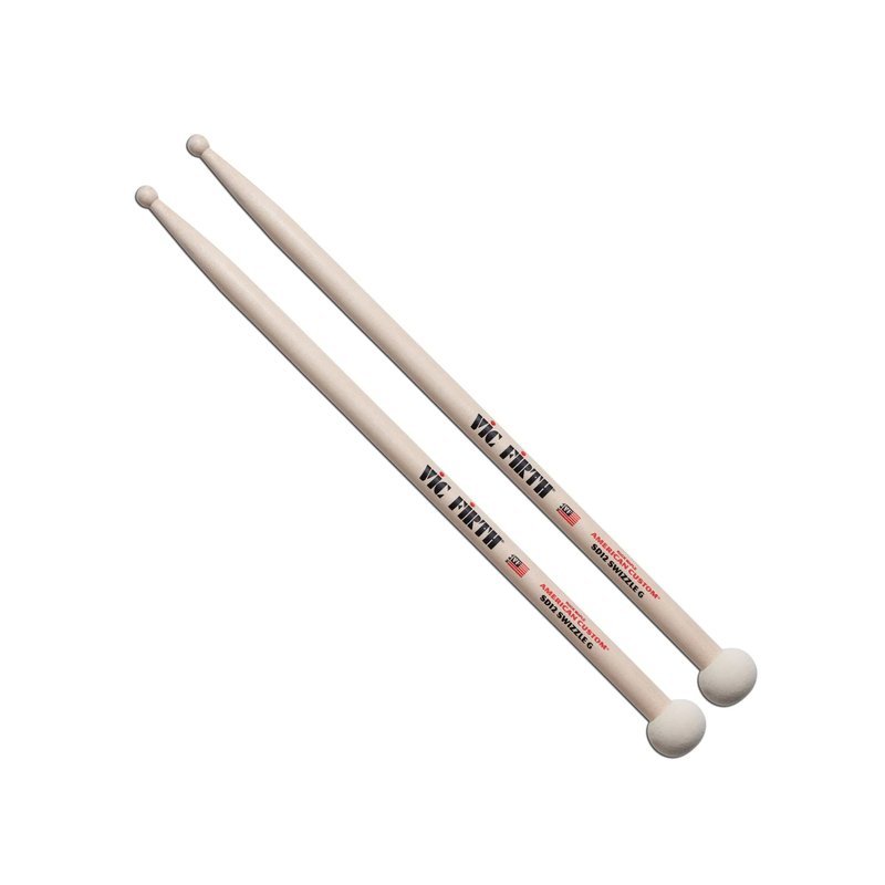 VIC VIC FIRTH SD12 Swizzle General 楓木鼓棒+銅鈸棉槌 兩用鼓棒 — 三峽鼓 / 打擊