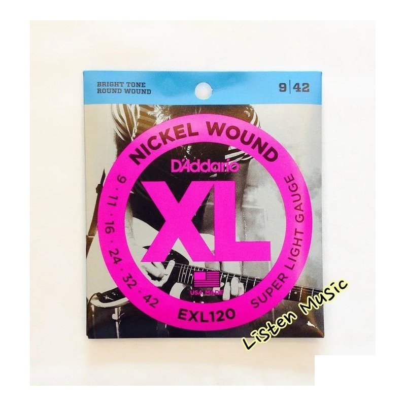 D'Addario D'Addario EXL120 電吉他弦 (09-42) Daddario 美國製 — 三峽木吉他 / 民謠吉他