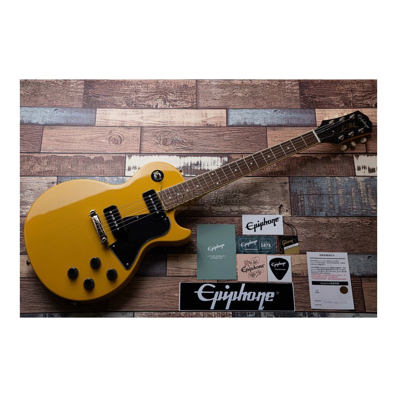 Epiphone Epiphone Les Paul Special TV Yellow 黃色 P-90 PRO™ 拾音器 電吉他 EILPTVNH1 — 三峽木吉他 / 民謠吉他