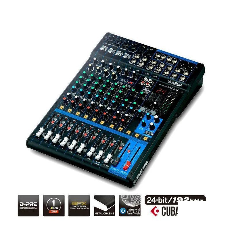 【現貨供應】YAMAHA MG12XU 類比混音器 混音機 Mixer — 三峽麥克風