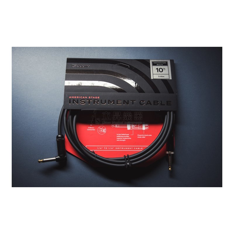 Planet Waves Planet Waves PW-AMSGRA-10 American Stage 美國製 10呎 一直一L頭 導線 — 三峽導線