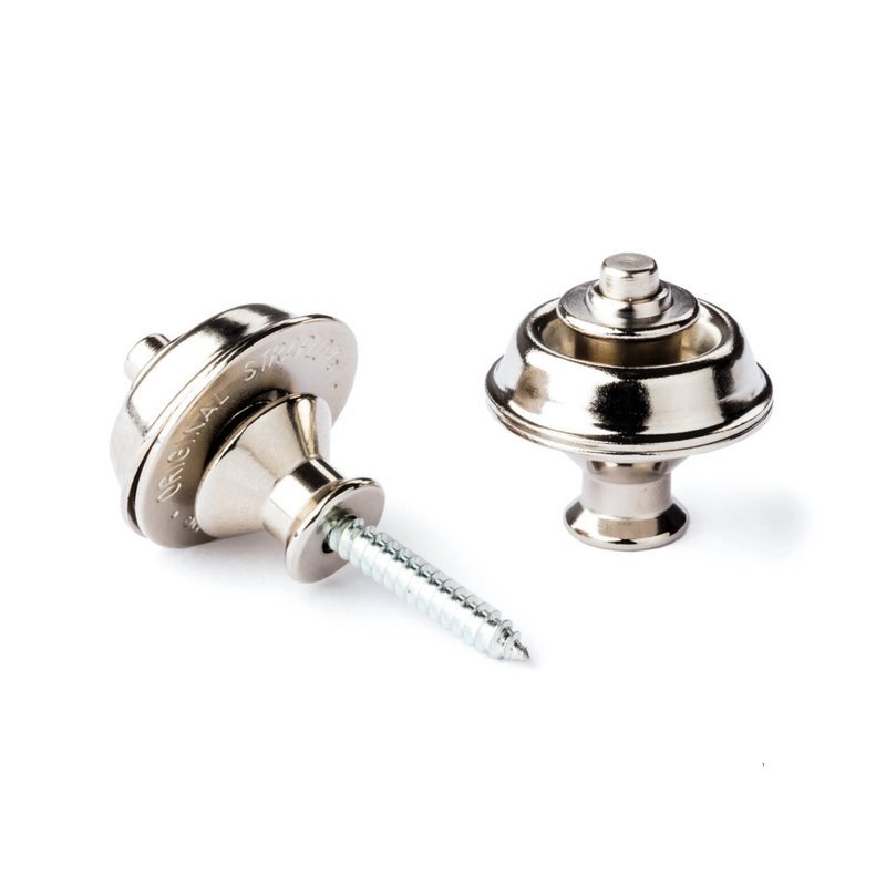 Dunlop Dunlop 安全背帶扣 SLS1031N 銀色 鍍鎳 電吉他 電貝斯 安全背釦 — 三峽木吉他 / 民謠吉他