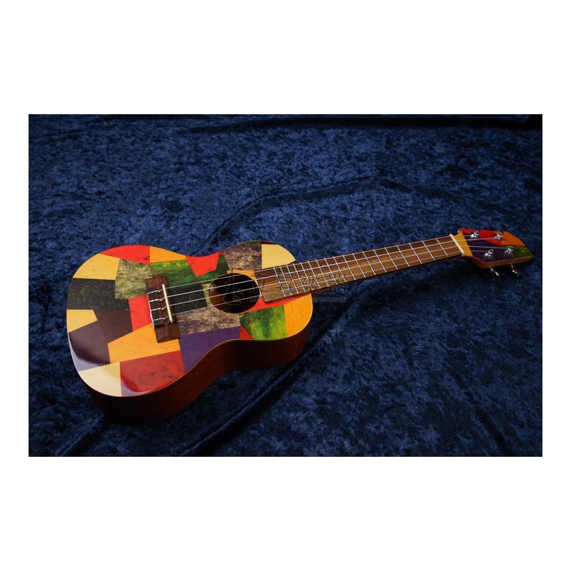 GENERAL GENERAL SOUND K1123 彩色拼色風格面板 美術館家族 23吋 合板 烏克麗麗 附原廠厚袋 — 三峽烏克麗麗