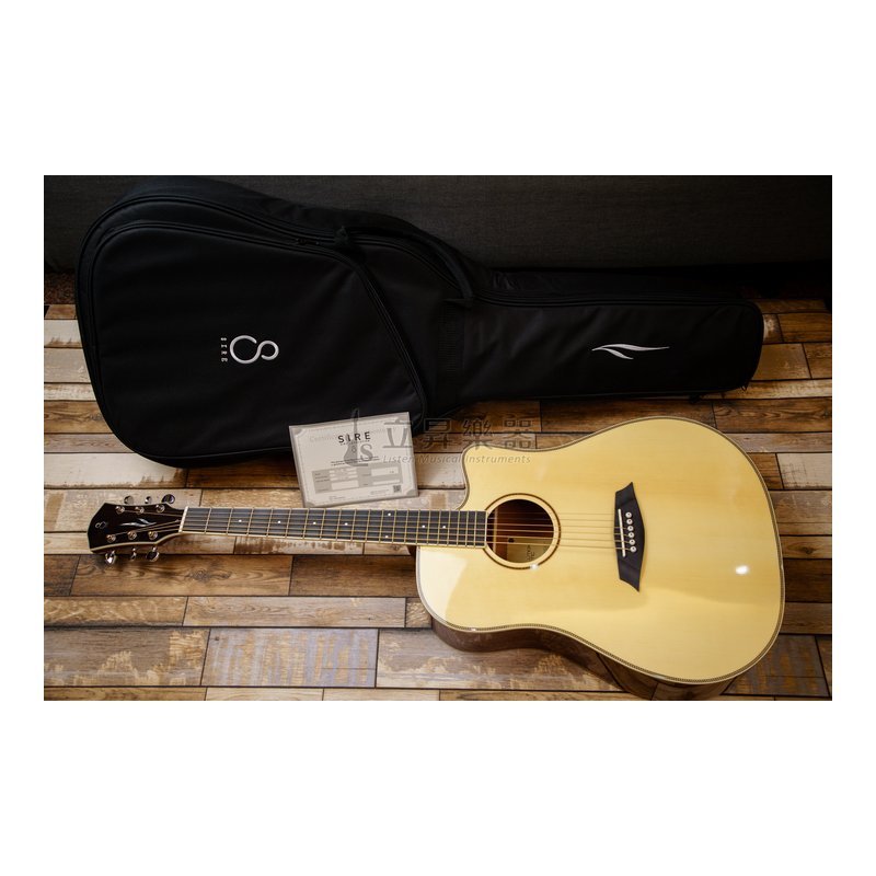 Sire 木吉他 SIRE R2-DC 雲杉木面板 桃花心木側背板 合板木吉他 缺角 附袋 R2 DC — 三峽木吉他 / 民謠吉他