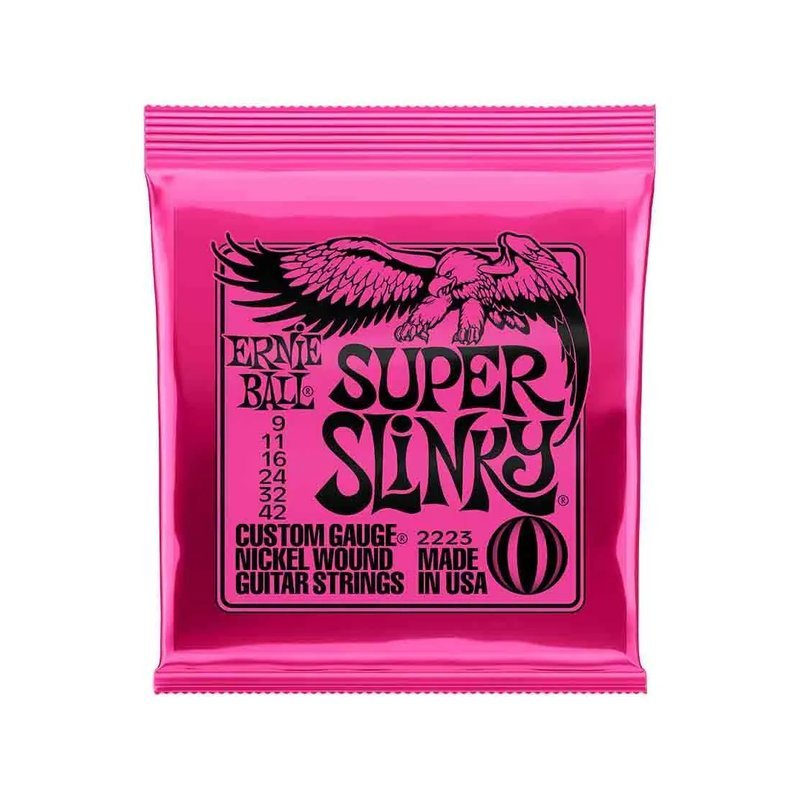 Ernie Ball Ernie Ball Super Slinky 2223 鎳纏繞 電吉他套弦 09-42 — 三峽木吉他 / 民謠吉他