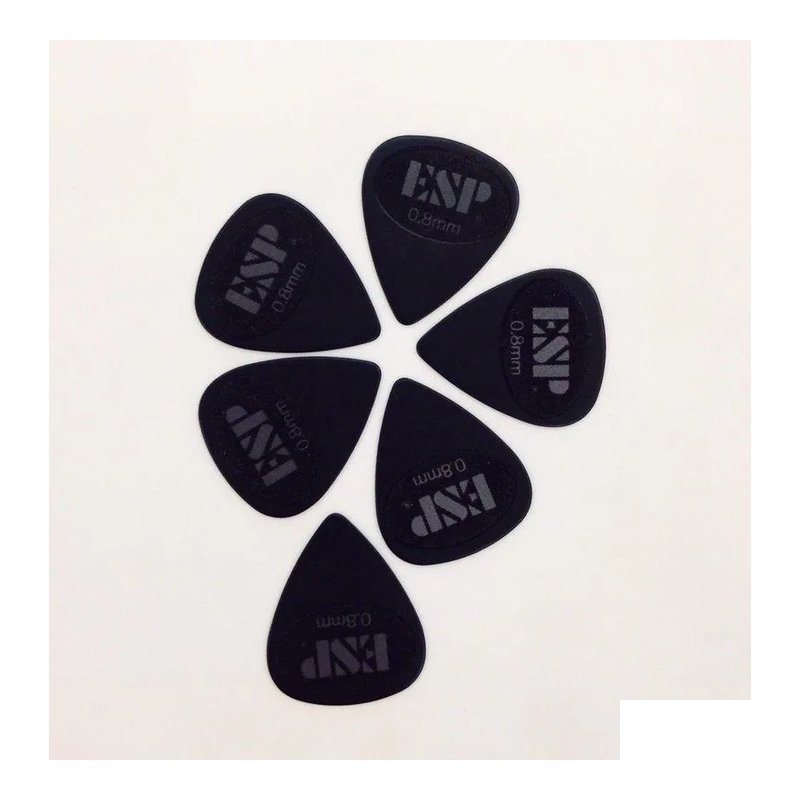 ESP ESP Pick 0.8mm 黑色 (字體局部防滑) 止滑Pick 彈片 撥片 — 三峽Pick