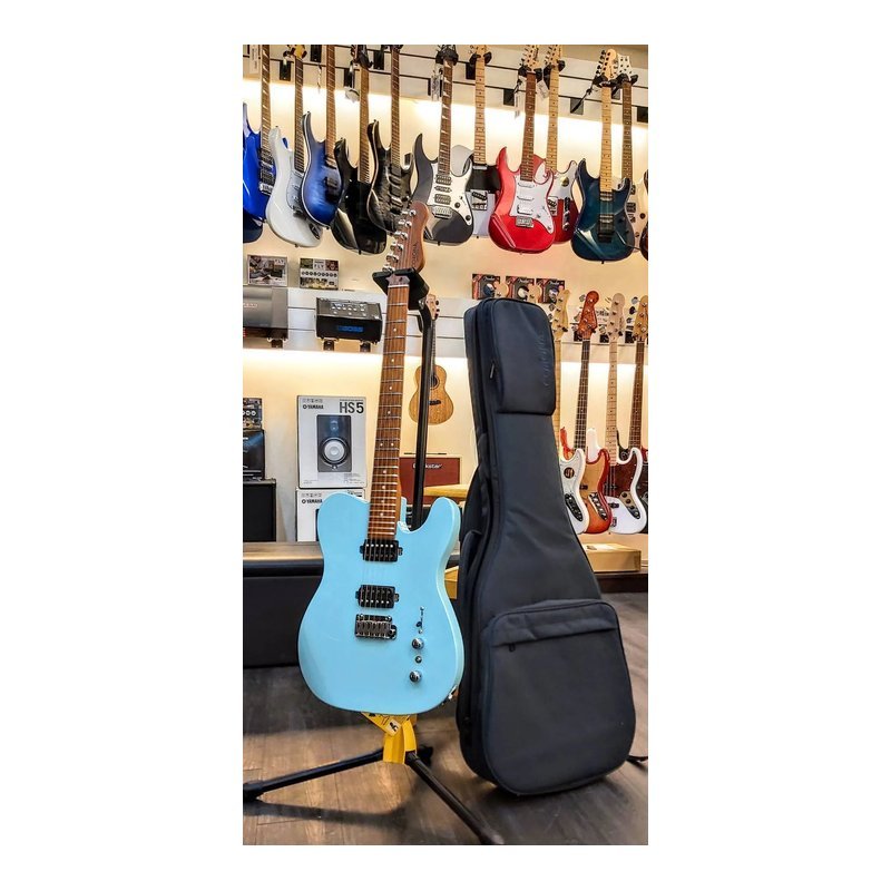 Corona CORONA MODERN PLUS T DHB 雙雙TELE琴身 小搖座電吉他 海豚藍 24格燻烤楓木指板 鎖定式弦鈕 (附搖桿、原廠琴袋) — 三峽木吉他 / 民謠吉他