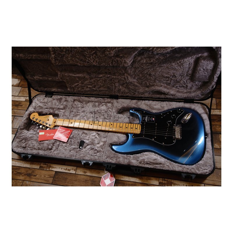 Fender 電吉他 Fender American Professional II Stratocaster Dark Night 暗夜色 暗夜黑 琴身Alder 愷木 楓木指板 美廠 附原廠硬盒 — 三峽電吉他