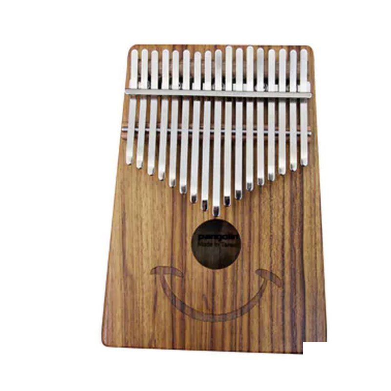 卡林巴拇指琴 微笑17音 緬甸柚木單板 消光銀鋼片組 附台灣製軟盒 — 三峽鼓 / 打擊