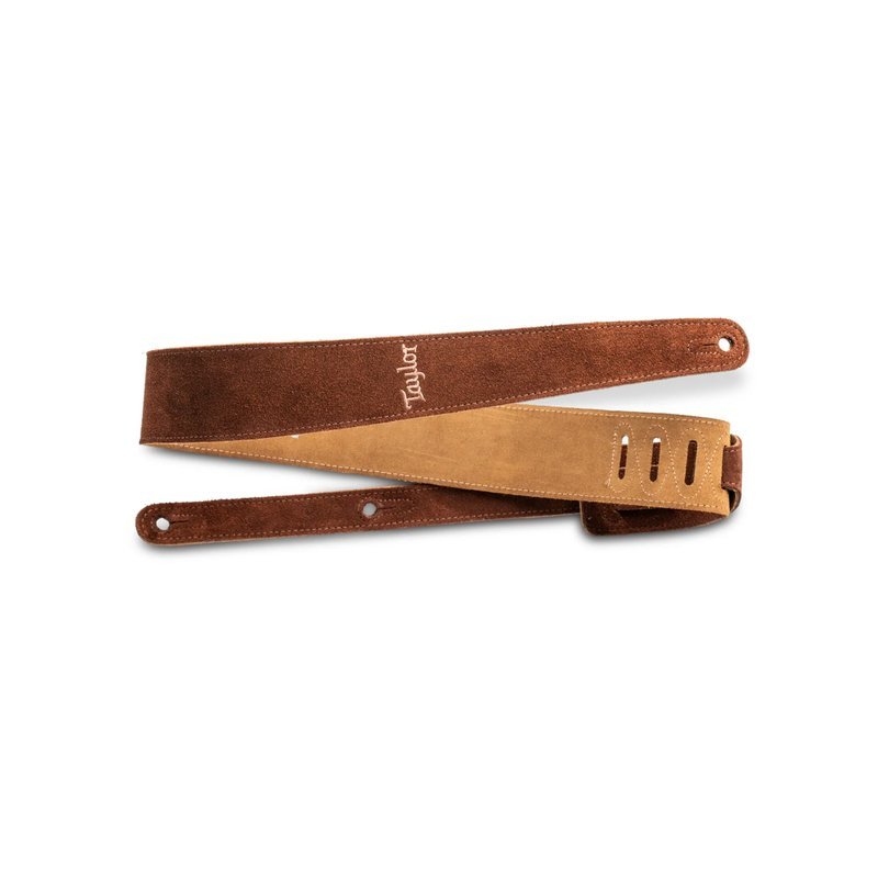 Taylor Taylor 背帶 刺繡麂皮吉他背帶 可可棕色 TS Chocolate Brown TLOP-4400-25 — 三峽木吉他 / 民謠吉他