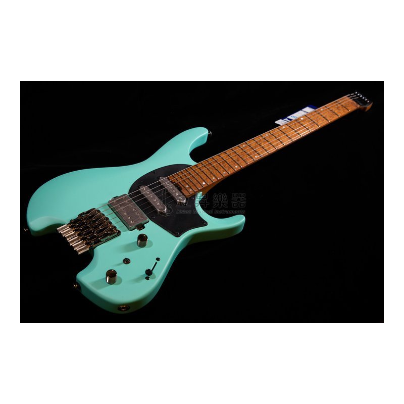 Ibanez Ibanez Q54-SFM 無頭琴 電吉他 霧面泡沫綠色 3拼烘烤楓木/非洲玫瑰木琴頸 單單雙 螢光側點鑲嵌 — 三峽電吉他