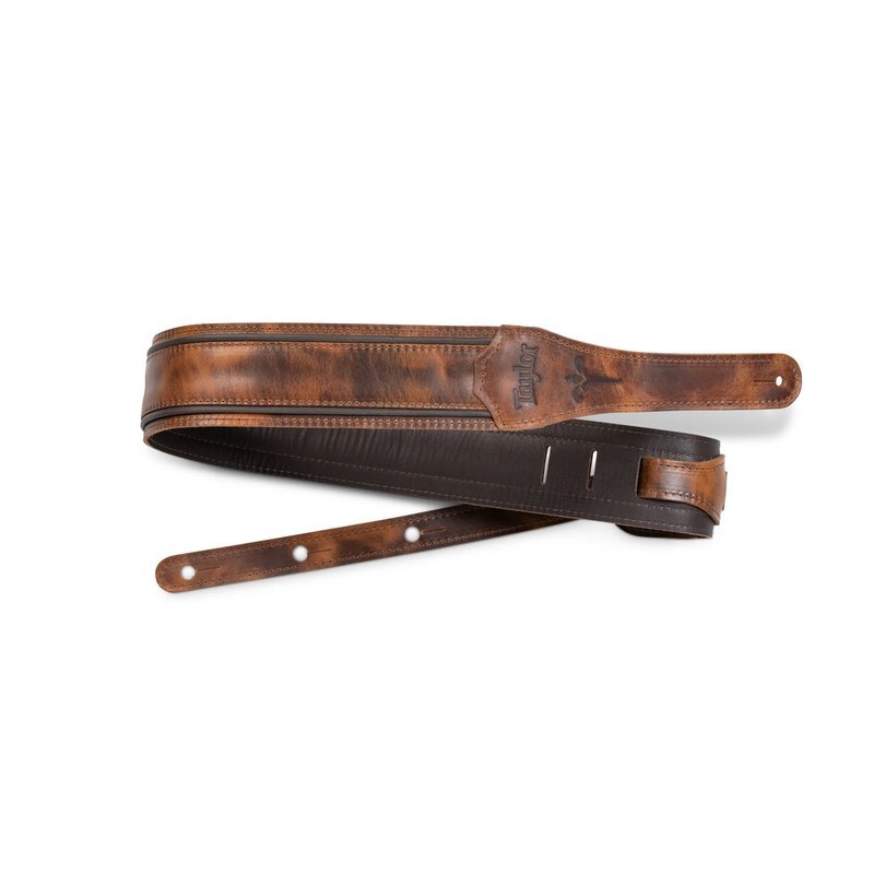 Taylor Taylor 背帶 皮革吉他背帶 Weathered Brn TLOP-4125-25 — 三峽木吉他 / 民謠吉他