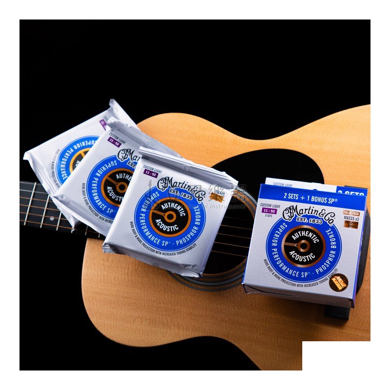 Martin Martin MA535PK3 木吉他弦 11-52 Phosphor Bronze 磷青銅 馬丁弦 三包裝 — 三峽木吉他 / 民謠吉他