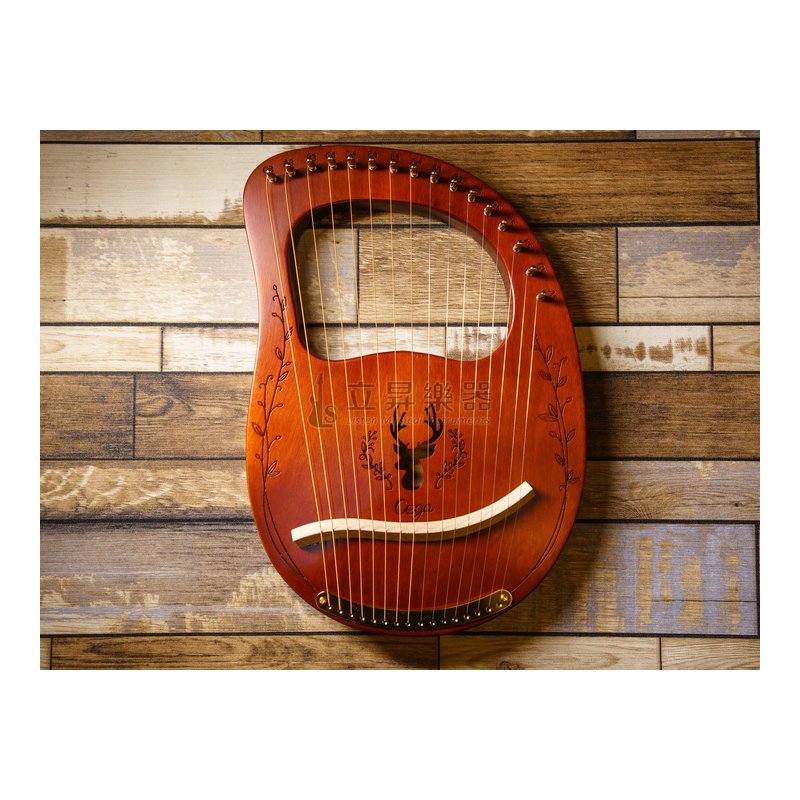 萊雅琴 LYRE CLL-16-BR 咖啡色 16音萊雅琴 馴鹿芒果款 桃花心木 — 三峽配件 / 週邊