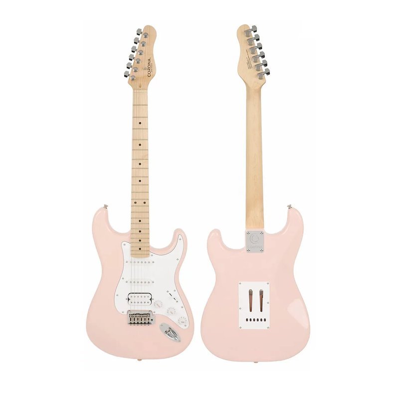 Corona CORONA STANDARD S22F/M PNK 楓木指板 電吉他 粉紅色 小搖座電吉他【附原廠琴袋】 — 三峽木吉他 / 民謠吉他