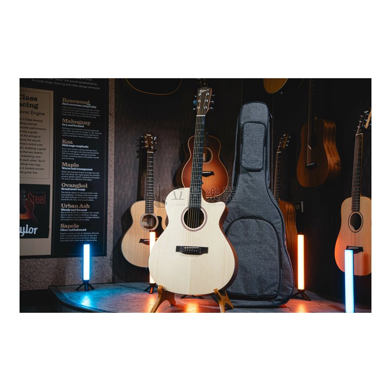 PlayEnjoy 享彈 SM-GA 41吋 GA桶 雲杉木面單 非洲桃花心木側背板 Fret圓導角 附10mm厚琴袋 — 三峽配件 / 週邊