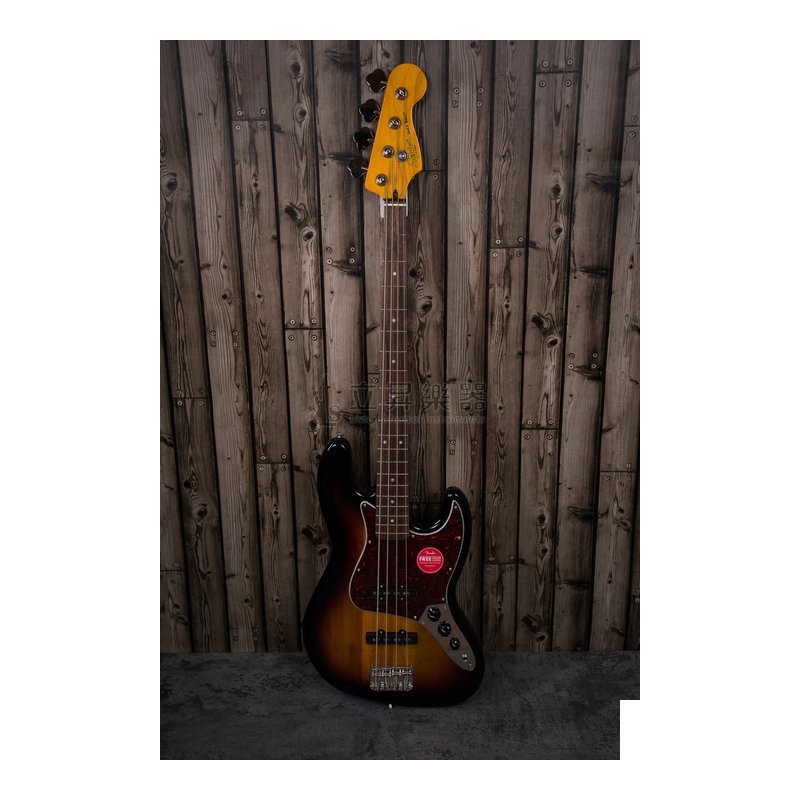 Fender Fender Squier Classic Vibe 60S Jazz Bass LRL 3TS 漸層色 日落色 附RockBag 加厚防潑水琴袋 — 三峽木吉他 / 民謠吉他