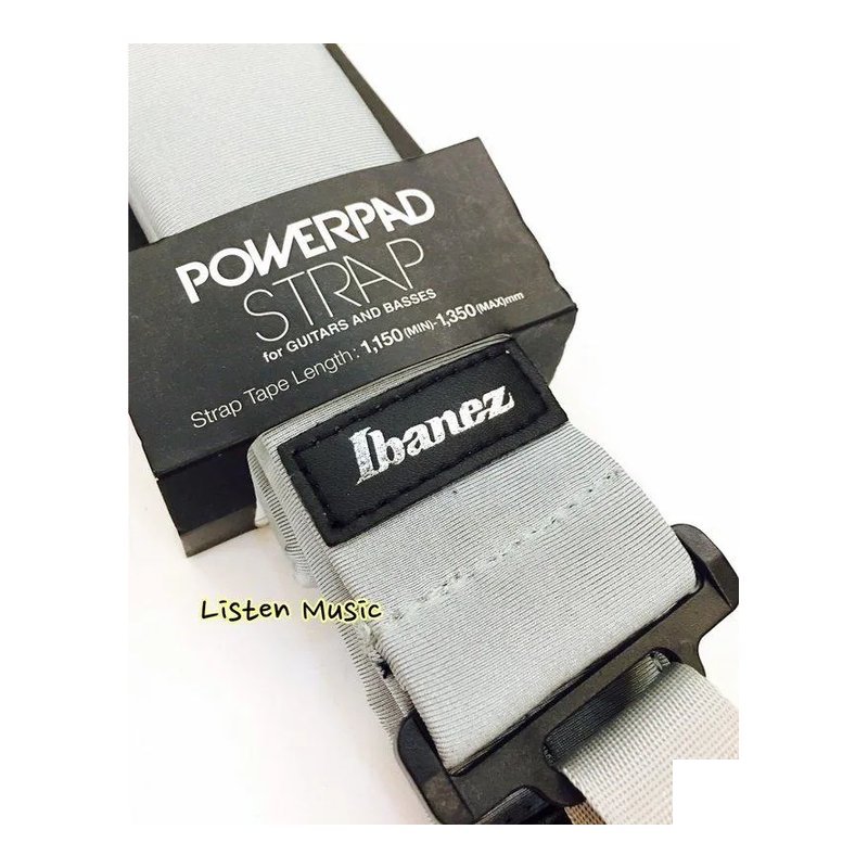 Ibanez Ibanez GSF50 減壓背帶 灰色 海綿加厚 超舒適 電吉他 電貝斯 木吉他 背帶 GSF50GY 灰色 — 三峽木吉他 / 民謠吉他