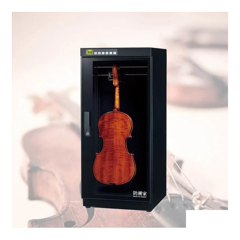 防潮家 FD-126AV小提琴用 防潮箱 樂器防潮 展示櫃 可掛兩把小提琴 — 三峽弦樂器