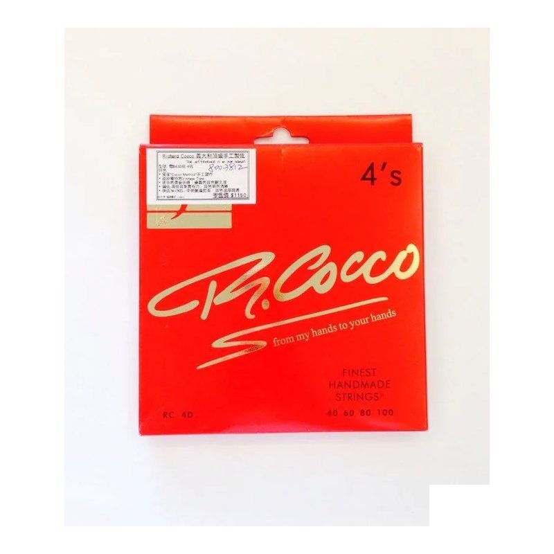 R.Cocco RC4D 義大利頂級手工 貝斯弦 40-100 BASS弦 鋼弦 — 三峽木吉他 / 民謠吉他